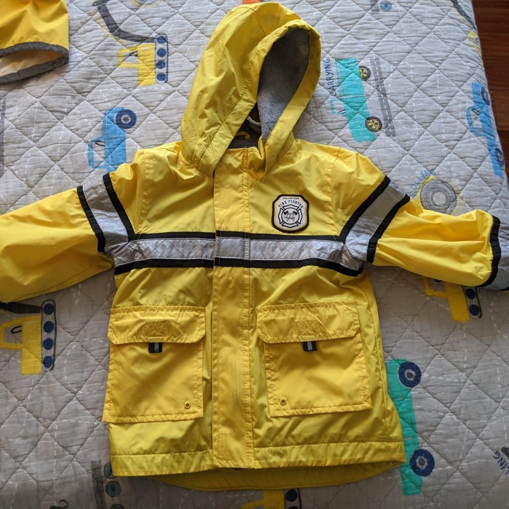Carter's 4T zip-up, fleece lined, winter jacket with hood